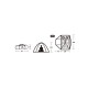 Палатка Naturehike P-Series NH18Z022-P 210T/65D, двухместная, серо-голубая, арт. 6927595783597 [NATUREHIKE]